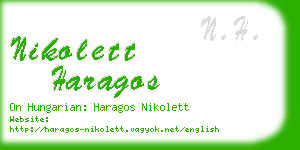 nikolett haragos business card